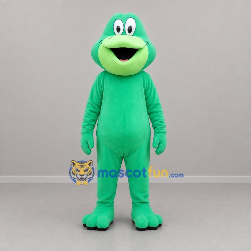Custom Green Frog Mascot Costume Adult Full Body Suit for Nature Events