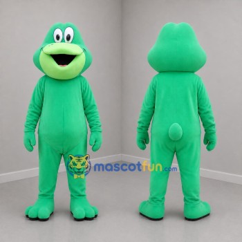 Custom Green Frog Mascot Costume Adult Full Body Suit for Nature Events