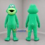 Custom Green Frog Mascot Costume Adult Full Body Suit for Nature Events