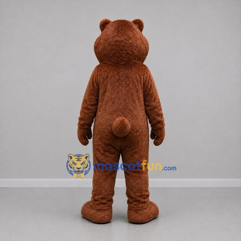 Custom Brown and Tan Bear Mascot Costume Adult Full Body Suit for Wildlife Events