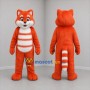 Custom Orange and White Cat Mascot Costume Adult Full Body Suit for Children's Events