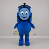 Custom Blue Train Mascot Costume Adult Full Body Suit for Children's Events