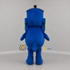 Custom Blue Train Mascot Costume Adult Full Body Suit for Children's Events