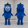 Custom Blue Train Mascot Costume Adult Full Body Suit for Children's Events