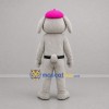 Custom Gray and Pink Rabbit Mascot Costume Adult Full Body Suit for Children's Events