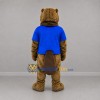 Custom Brown and Blue Beaver Mascot Costume Adult Full Body Suit for Nature Events