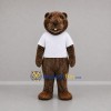 Custom Brown and White Beaver Mascot Costume Adult Full Body Suit for Wildlife Events