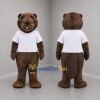 Custom Brown and White Beaver Mascot Costume Adult Full Body Suit for Wildlife Events