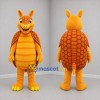 Custom Orange and Yellow Armadillo Mascot Costume Adult Full Body Suit for Wildlife Events