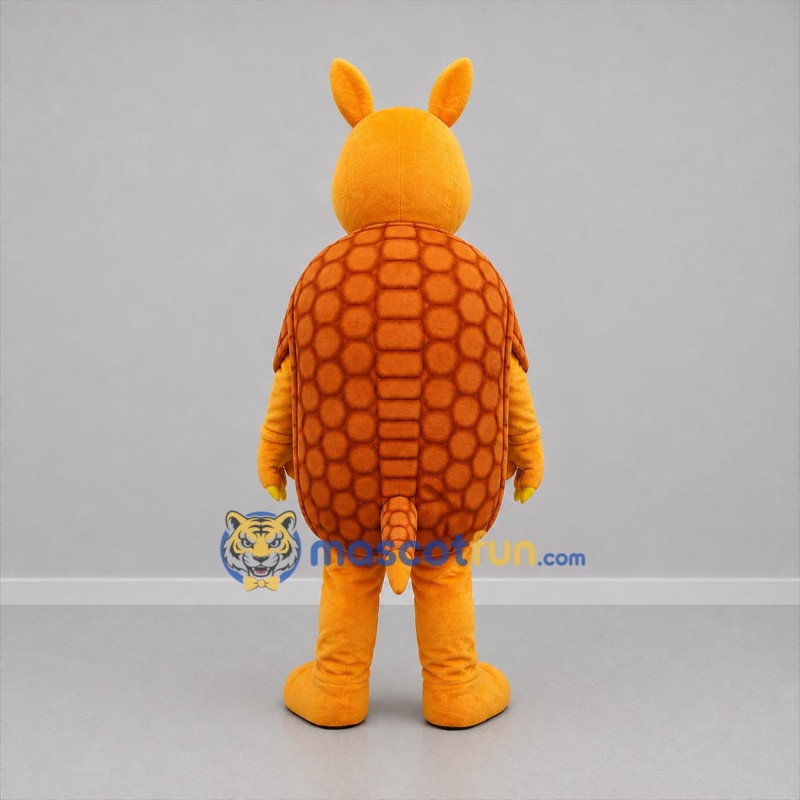 Custom Orange and Yellow Armadillo Mascot Costume Adult Full Body Suit for Wildlife Events