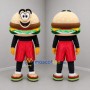 Custom Brown Green and Red Burger Mascot Costume Adult Full Body Suit for Food Promotions