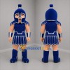 Custom Blue and Silver Ancient Warrior Mascot Costume Adult Full Body Suit for Historical Events