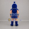 Custom Blue and Silver Ancient Warrior Mascot Costume Adult Full Body Suit for Historical Events