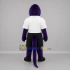 Custom Purple and White Snake Mascot Costume Adult Full Body Suit for Sports Events