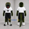 Custom Dark Green and White Snake Mascot Costume Adult Full Body Suit for Sports Events