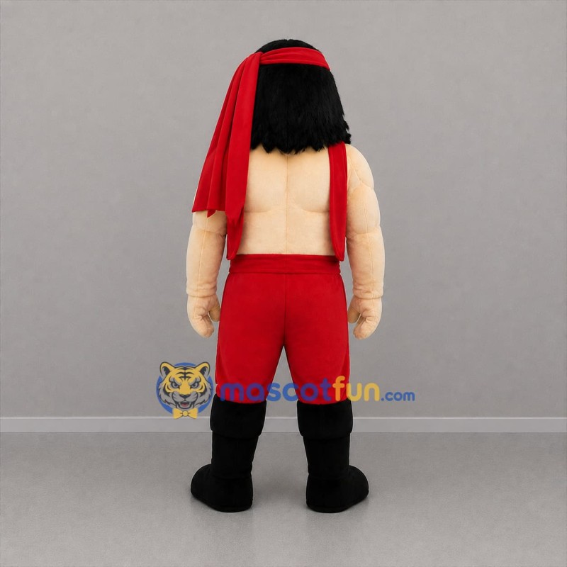 Custom Red and Black Pirate Mascot Costume Adult Full Body Suit for Costume Parties