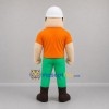 Custom Orange and Green Construction Worker Mascot Costume Adult Full Body Suit for Community Events