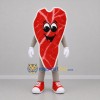 Custom Red and White Steak Mascot Costume Adult Full Body Suit for Food Promotions