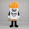 Custom Golden Yellow and White French Fries Mascot Costume Adult Full Body Suit for Food Promotions