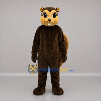 Custom Brown and Tan Squirrel Mascot Costume Adult Full Body Suit for Nature Events