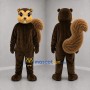 Custom Brown and Tan Squirrel Mascot Costume Adult Full Body Suit for Nature Events