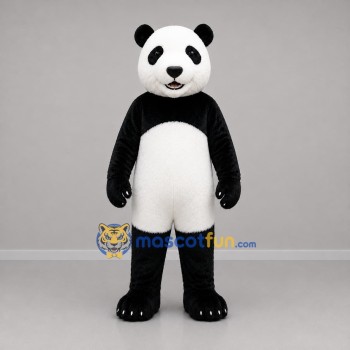 Custom Black and White Panda Mascot Costume Adult Full Body Suit for Wildlife Events