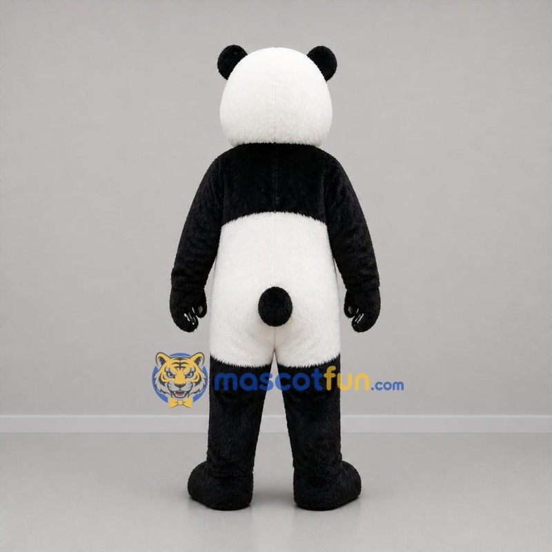 Custom Black and White Panda Mascot Costume Adult Full Body Suit for Wildlife Events