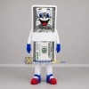 Custom Green and White Money Bundle Mascot Costume Adult Full Body Suit for Financial Education Events