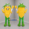 Custom Yellow and Green Corn Mascot Costume Adult Full Body Suit for Harvest Festivals