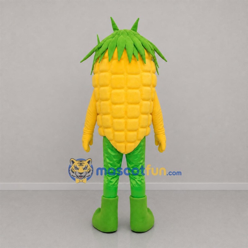 Custom Yellow and Green Corn Mascot Costume Adult Full Body Suit for Harvest Festivals