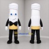 Custom White and Gold Light Bulb Mascot Costume Adult Full Body Suit for Energy Awareness Events