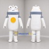 Custom White Gray and Yellow Robot Mascot Costume Adult Full Body Suit for Science Events