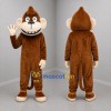 Custom Brown and Tan Monkey Mascot Costume Adult Full Body Suit for Jungle Events