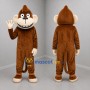 Custom Brown and Tan Monkey Mascot Costume Adult Full Body Suit for Jungle Events