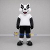 Custom Gray Black and White Badger Mascot Costume Adult Full Body Suit for Sports Events