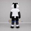 Custom Gray Black and White Badger Mascot Costume Adult Full Body Suit for Sports Events