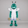 Custom Green and White Winged Insect Mascot Costume Adult Full Body Suit for Sports Events