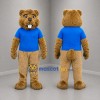Custom Brown and Blue Rodent Mascot Costume Adult Full Body Suit for Nature Events