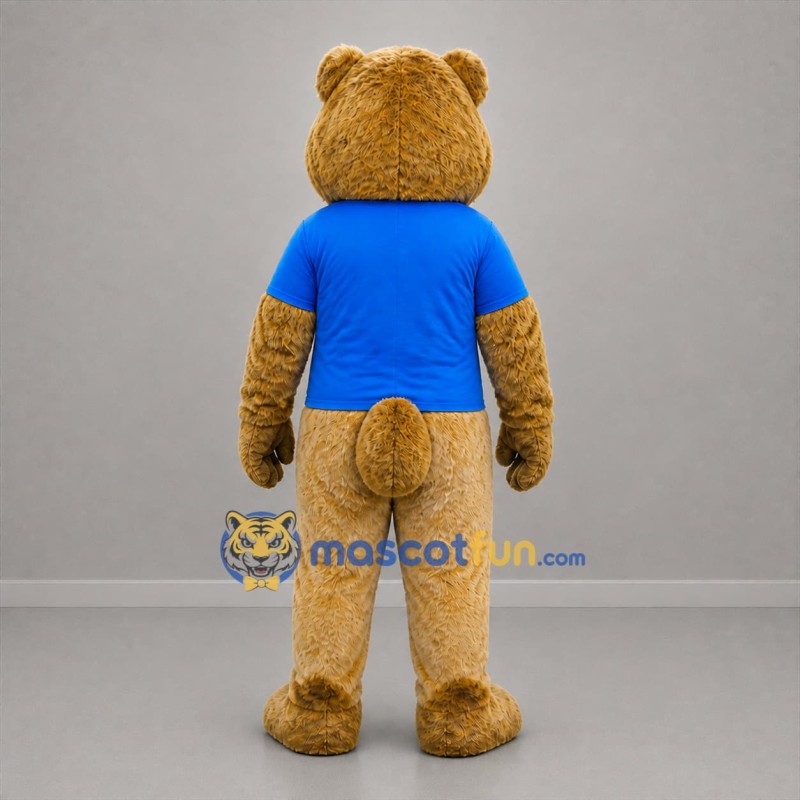 Custom Brown and Blue Rodent Mascot Costume Adult Full Body Suit for Nature Events