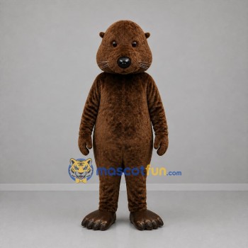 Custom Brown Rodent Mascot Costume Adult Full Body Suit for Wildlife Events