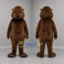 Custom Brown Rodent Mascot Costume Adult Full Body Suit for Wildlife Events