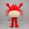 Custom Red and Cream Crab Mascot Costume Adult Full Body Suit for Beach Events