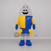 Custom Blue Yellow and Gray Rocket Mascot Costume Adult Full Body Suit for Science Events