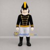 Custom Black White and Gold Marching Band Soldier Mascot Costume Adult Full Body Suit for Parades