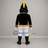 Custom Black White and Gold Marching Band Soldier Mascot Costume Adult Full Body Suit for Parades