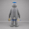 Custom Gray and Blue Seal Mascot Costume Adult Full Body Suit for Aquatic Events