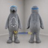 Custom Gray and Blue Seal Mascot Costume Adult Full Body Suit for Aquatic Events
