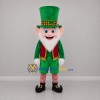 Custom Green and Red Leprechaun Mascot Costume Adult Full Body Suit for St. Patrick's Day Events