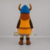 Custom Blue and Orange Viking Mascot Costume Adult Full Body Suit for Themed Events
