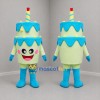 Custom Light Green and Blue Birthday Cake Mascot Costume Adult Full Body Suit for Birthday Parties